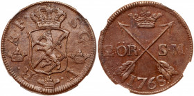 Sweden. 2 Ore, 1768. NGC AU58