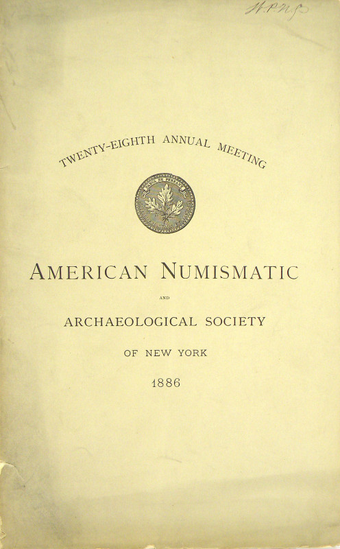 Partial Set of ANS Proceedings 

[American Numismatic Society] American Numism...