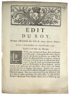Original 1738 French Edict Authorizing the Sols of 24 Deniers

[France]. EDIT DU ROY, PORTANT FABRICATION DES SOLS DE VINGT-QUATRE DENIERS. Donné à ...