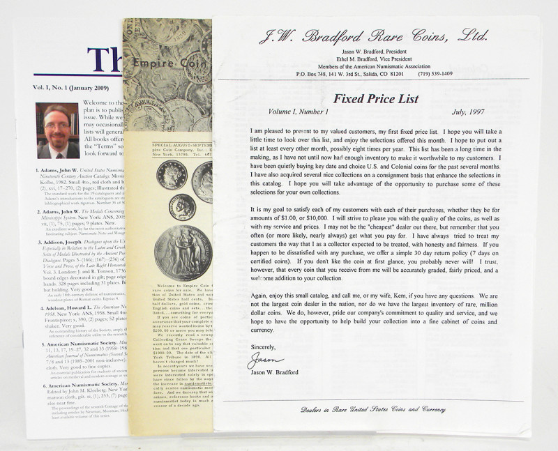 Fixed Price Lists, Largely on Colonials

Various. FIXED PRICE LISTS, LARGELY O...
