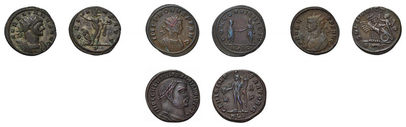 * Kleine Partie antike Münzen auf 2 Tablaren, meist römische Kaiserzeit mit über...