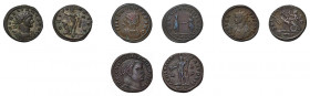 * Kleine Partie antike Münzen auf 2 Tablaren, meist römische Kaiserzeit mit über-
wiegend Denaren. Dabei u.a. Denar Galba (RIC 211) und 2 x Denar Juli...