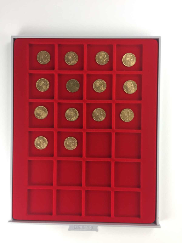 14 x 20 Francs Goldmünzen Belgien Leopold II., verschiedene Prägejahre.
Zusammen...