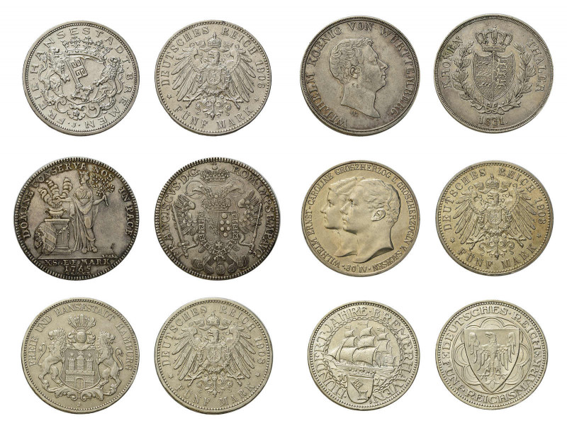* Umfangreiche und werthaltige Kollektion Deutschland vom Pfennig bis zu 
5 Mark...
