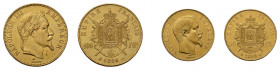 Kaiserreich Frankreich. Napoleon III. 50 Francs 1856 A und 100 Francs 1866 A.