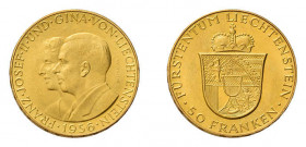 25 x 50 Franken 1956 Franz Joseph II.