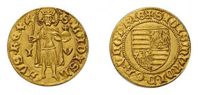 Ungarn, Sigismund (1387-1437), Goldgulden 1394-96, Fb 9, 3,56 g. Selten.