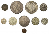 * Kanton Appenzell: Sehr gepflegte Sammlung Münzen Kanton Appenzell 
Ausserrhoden im Sammleretui. 4 Franken 1812, 4 Franken 1816, 2 Franken 
1812, ½ F...