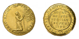 Kanton Obwalden. Dukat 1787, Bern. Nachprägung von 1860. 4,08 g. 
D.T. 605b. HMZ 2-731k. Nur 150 Exemplare geprägt.