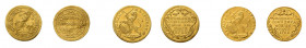 3 x 1/2 Dukat Zürich. Dabei: 1/2 Dukat 1677 (Fb. 467), 1/2 Dukat 1722 
(Fb. 487a) und 1/2 Dukat 1761 (Fb. 487a).