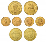 Kollektion mit 21 Goldmünzen von vier verschiedenen Afrikanischen Staaten. 
Dabei Äthiopien mit 5 Goldmünzen Kaiser Haile Selessie I, 5 Goldmünzen 
De...