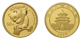 CHINA Gold Panda 50 Yuan, 1996. ½ Unze.