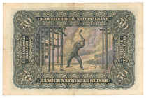 * Interessantes Los Banknoten ca. 150 Stück u.a. Schweizer Banknoten wie 
50 Fr. Holzfäller und 100 Fr. Mäher und 20 Fr. II. Emission. 
Enthalten sind...