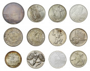 * Kleine Partie Münzen und Medaillen alle Welt mit Boliviano 1874, Silbergefäss
mit Taler 1761 Stadtansicht Zürich sowie weiteren Silbermedaillen. Daz...