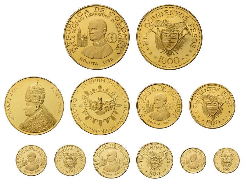 * Kleine Partie mit Goldmünzen und Goldmedaillen zum Thema Papst. Dabei
Serie mi...