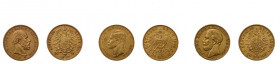 * Deutsches Kaiserreich. 18 Goldmünzen zu 20 Mark. Dabei Hamburg mit 2 x 
1876 J, 1893 J und 1913 J. Preussen 2 x 1888 Friedrich III., 3 x Sachsen mit...