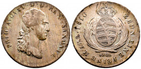 Royaume de SAXONY, Frédéric-Auguste, Thaler 1810, AG 27,91 g., SUP