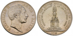 Bavaria, 2 Thaler / 3½ Gulden - Maximilian II, 1856, AG 37,08 g., 
presque FDC