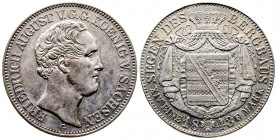 Friedrich August II., 1836-1854, Sachsen 1 Taler, 1843, AG 22,18 g., SUP