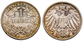 Prussia, Wilhelm II (1888-1918), 1 Mark 1906, Ref : J 17 AG 5,55 g., FDC
