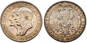 Prussia, Wilhelm II (1888-1918), 3 Marks 1911 A, Ref : KM#531 AG 16,67 g., FDC