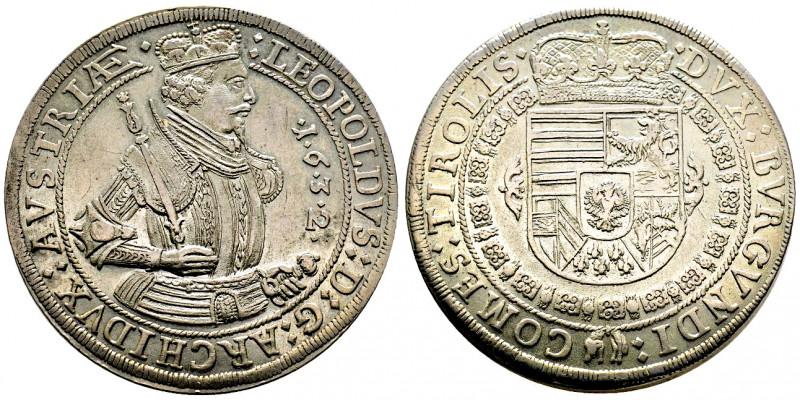 Archiduc Erzherzog Léopold (1618) - 1625 -1632
Taler, 1632 Hall, AG
Ref : Dav. 3...