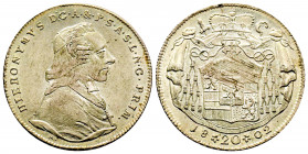 Salisburg, Hieronymus Graf Colloredo (1772-1803), 20 Kreuzer 1802, AG 6,60 g., Ref : Probszt 2500, 
SUP-FDC