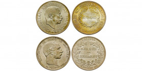 Danemark, 2 kroner, 1888, Christian IX (1873 - 1906), AG 15 g., 2 Kroner - Christian X, 1870-1945, AG 15 g., TTB