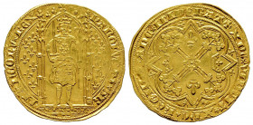 Charles V 1364-1380
Franc à pied, 1365, AU 3.72 g.
Ref : Dup. 360, Fr. 284
Conservation : Superbe