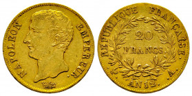 France, Bonaparte Premier Consul, 20 francs AN 12 A Paris, AU 6,45 g., Ref : G. 1021
SUP