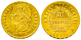 Premier Empire 1804-1814 
20 francs 1812 A Paris , AU 6,41 g., 
Ref : G. 1025
SUP