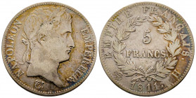 France, Napoléon Empereur, 5 francs 1811 H La Rochelle, AG 24,70 g., TB