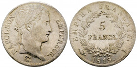 France, Napoléon Empereur, 5 francs 1813 I Limoges, AG 24,94 g., SUP