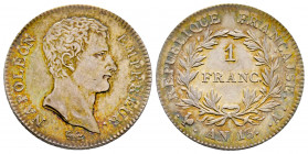 France, Napoléon Empereur, Calendrier révolutionnaire, 1 franc AN 13 A Paris, AG 5 g., TTB-SUP