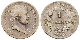 France, Département de l'Eridan 1 franc, 1813 U Turin, AG 5 g., TTB