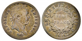 France, Département de l'Eridan, 1/2 Franc 1811 U Turin, AG 2,43 g., TB
