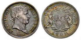 France, Napoléon Empereur, Quart (de franc), 1809 A Paris, AG 1,22 g., TTB
