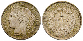France, Troisième République, 1 franc Cérès, 1895 Paris, AG 5 g., FDC