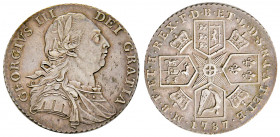 Grande-Bretagne, Giorgio III (1760-1820), Scellino 1787, AG 6 g., SUP