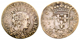Fosdinovo
Maria Maddalena Centurioni (moglie di Pasquale Malaspina), 1663-1669
Luigino anonimo, 1666, "Double Frappe", AG 1.64 g.
Ref : Camm. 66 var.
...