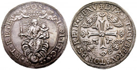 Italie, Governo dei Dogi Biennali (1528-1797) - Doppio Scudo Largo 1691 , AG 76,78 g., Ref : MIR 290/25 (R2) SUP