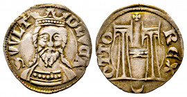 Italie, Lucca Emissioni a nome di Ottone IV, 1209-1315, Grosso AG 1,87 g., Ref : MIR 125/3 (R3), TTB . Très Rare
