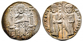 Italie, Venezia, Ranieri Zeno 1253-1268. Doge XLV, Grosso, AG 2,17 g., Ref : Paolucci 1, TTB,