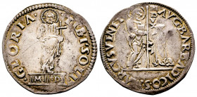 Italie, Venezia, Agostino Barbarigo (1486-1501) Lira moceniga, AG 6,44 g., TTB