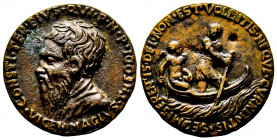 Italie, Vincenzo Maggi, 1563, Brescia, Médaille, AE 14,39 g. 32mm TTB