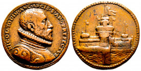 Italie, Niccolo Todini, Gouverneur Castel Sant Angelo 1520-1590, AE 47,65 g., 43.9mm
TTB