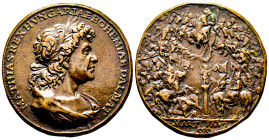 Italie, Matthias Corvinus 1458-1490 , Médaille Opus Bertoldo di Giovanni, 1458-1490, AE 62,23 g., 51,56 mm
Ref : Boemer:362
SUP