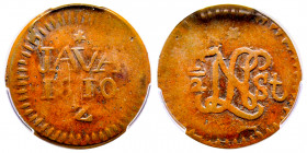 Louis Napoleon, Java. 1/2 Stuiver, 1810-Z.
Ref : KM#228
PCGS VF35