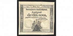 Assignat de 10 sous, signature Guyou, 23 mai 1793, série 591