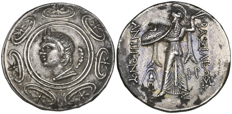 Kings of Macedon, Antigonos Gonatas (c. 277-239 BC), tetradrachm, bust of Pan le...